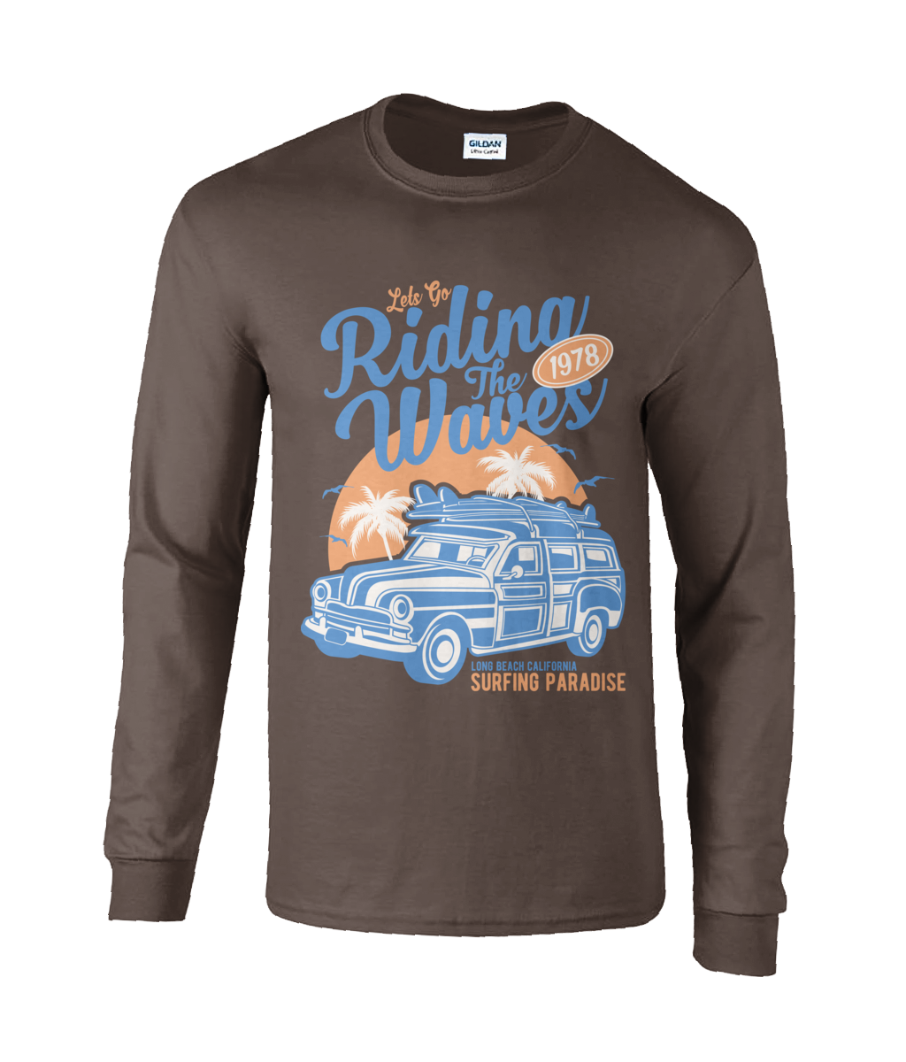 Riding The Waves – Ultra Cotton Long Sleeve T-shirt