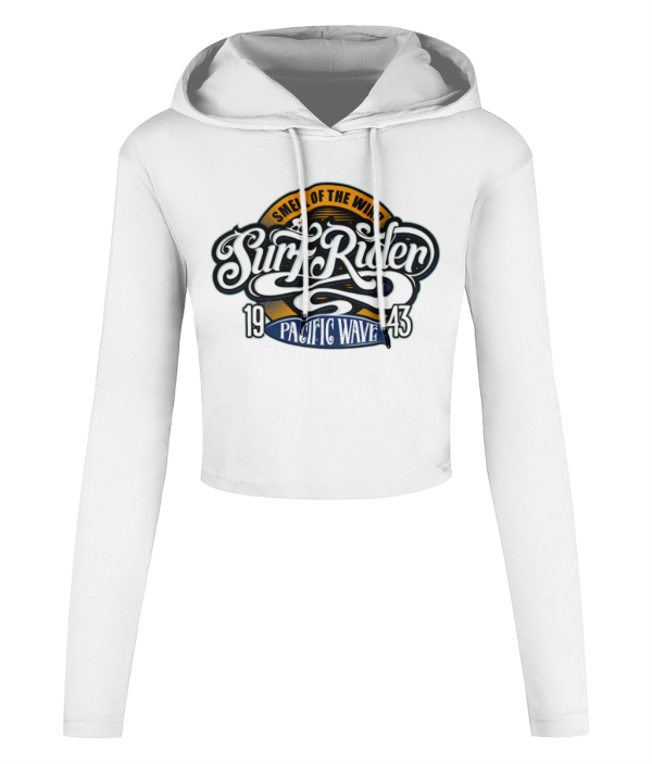 Surf Rider V2 – Women’s Cropped Hooded T-shirt