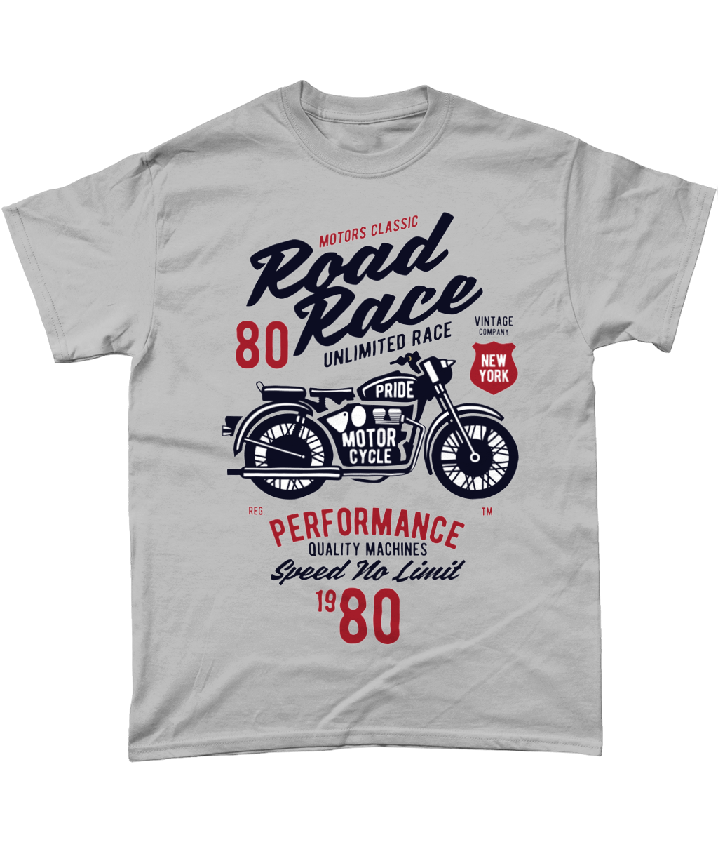 Road Race Motorcycle – Heavy Cotton T-shirt
