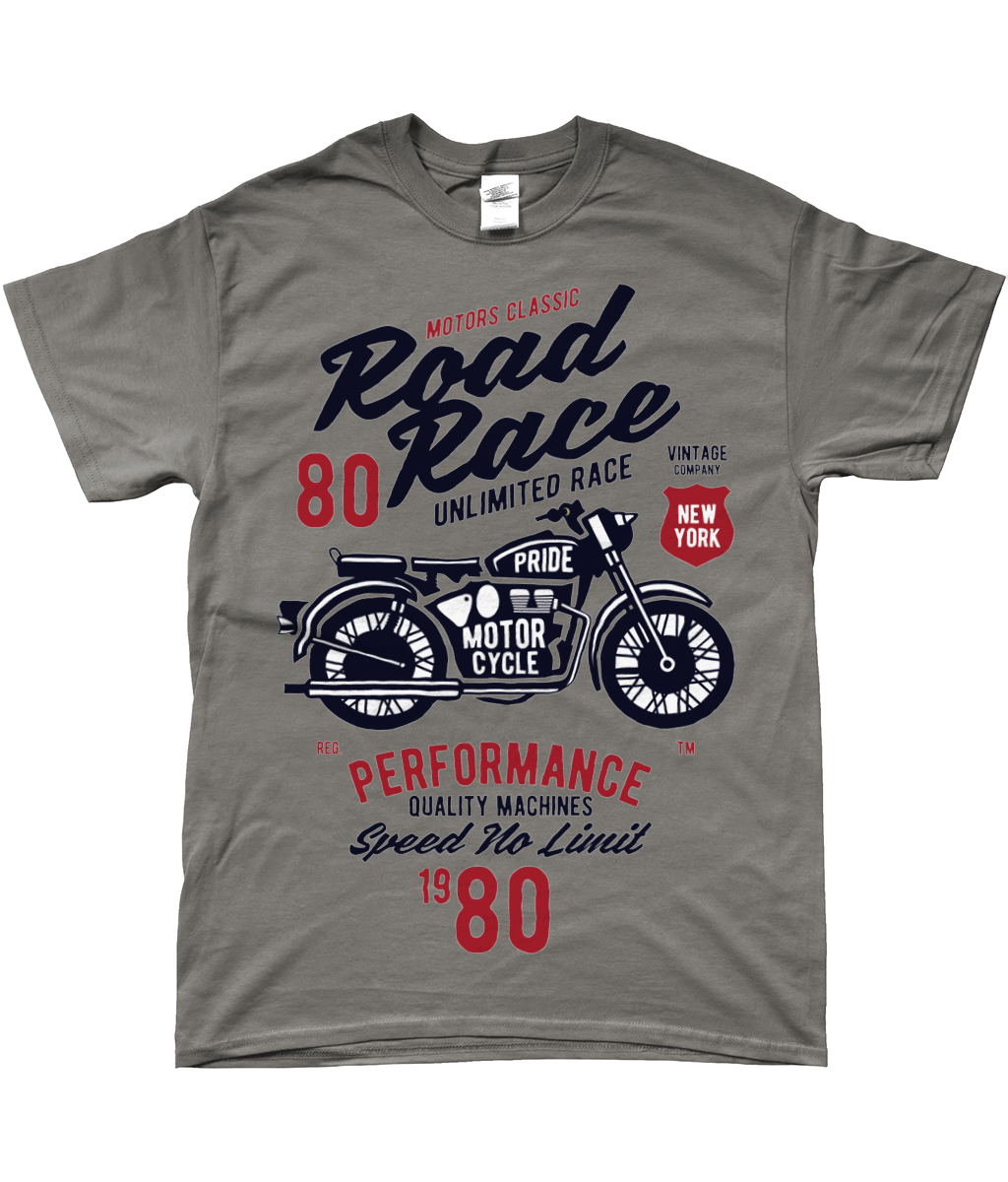 Road Race Motorcycle – SoftStyle Ringspun T-Shirt