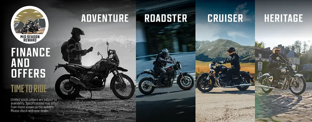 Mid Season Rewards - Royal Enfield Announce Refreshed Finance Offers