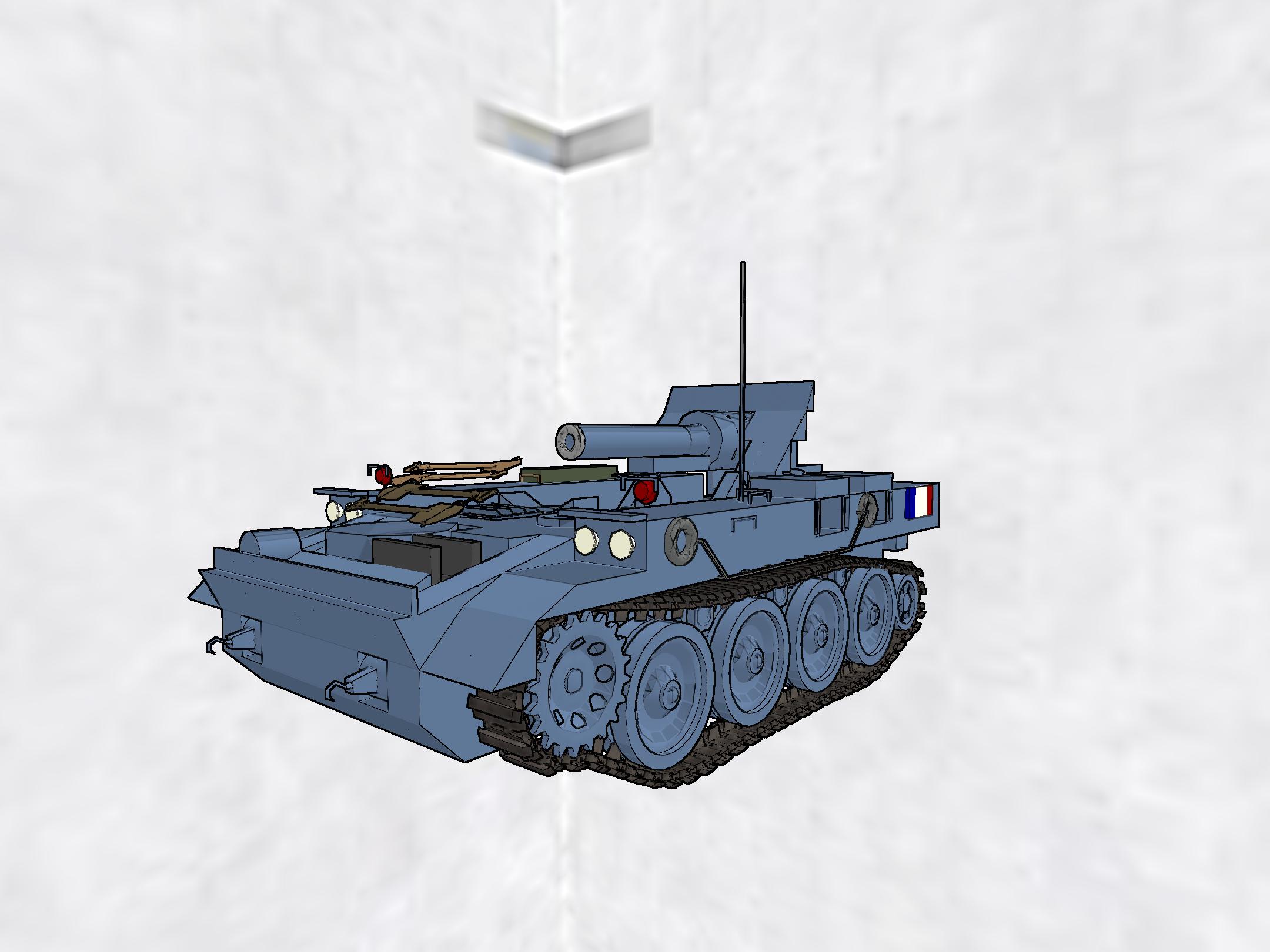 AMX 13 F3 AM 砲兵の設置 AMX 13 F3 AM 砲兵の設置