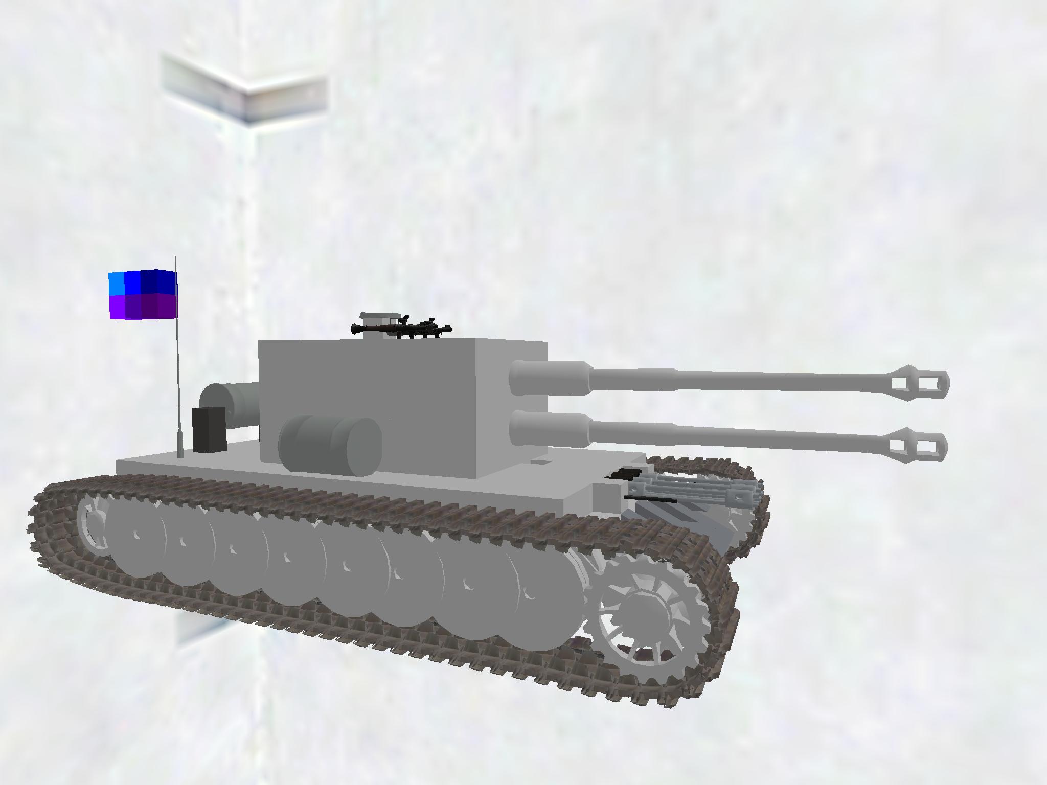 powerful gun equipped tank