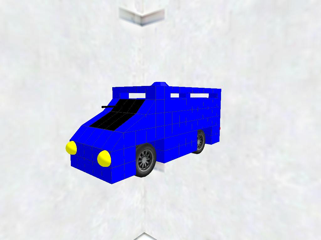 blue car