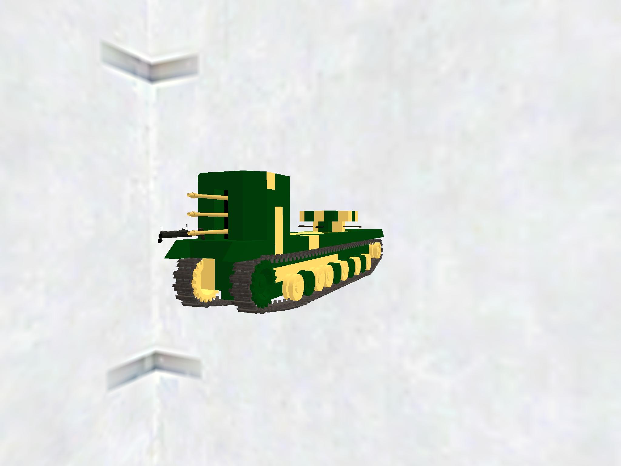 Triple cannon tank