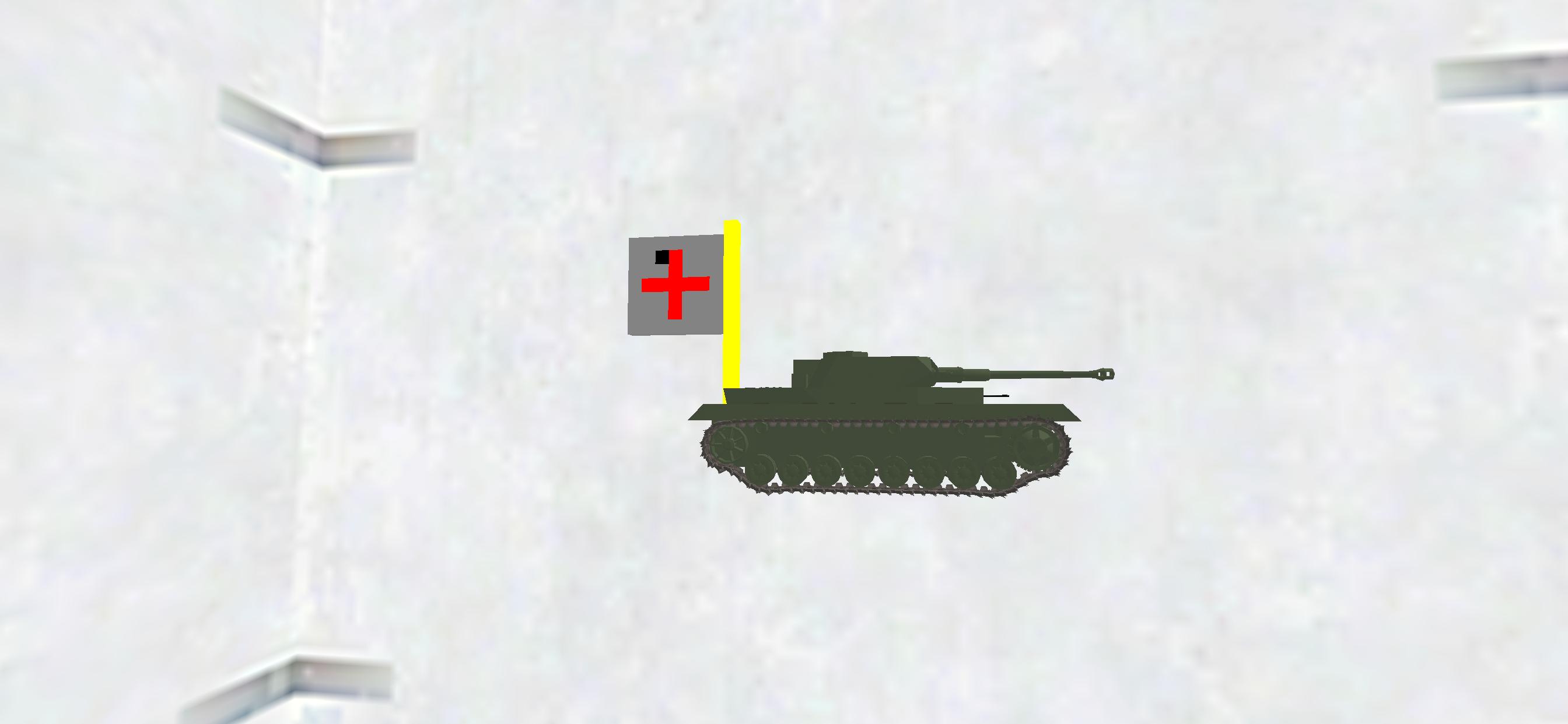 Pz.Kpfw.IV with a flag
