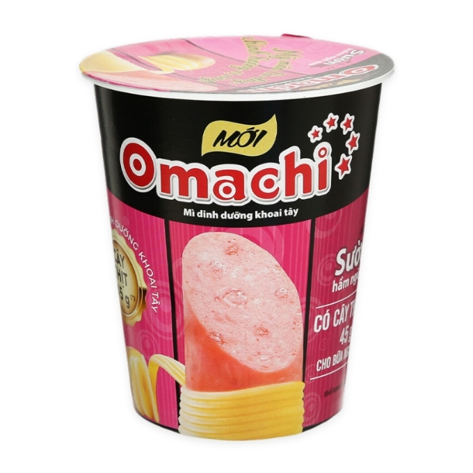 Mì dinh dưỡng khoai tây sườn hầm ngũ quả có thịt Omachi hộp 115g (1 Hộp)