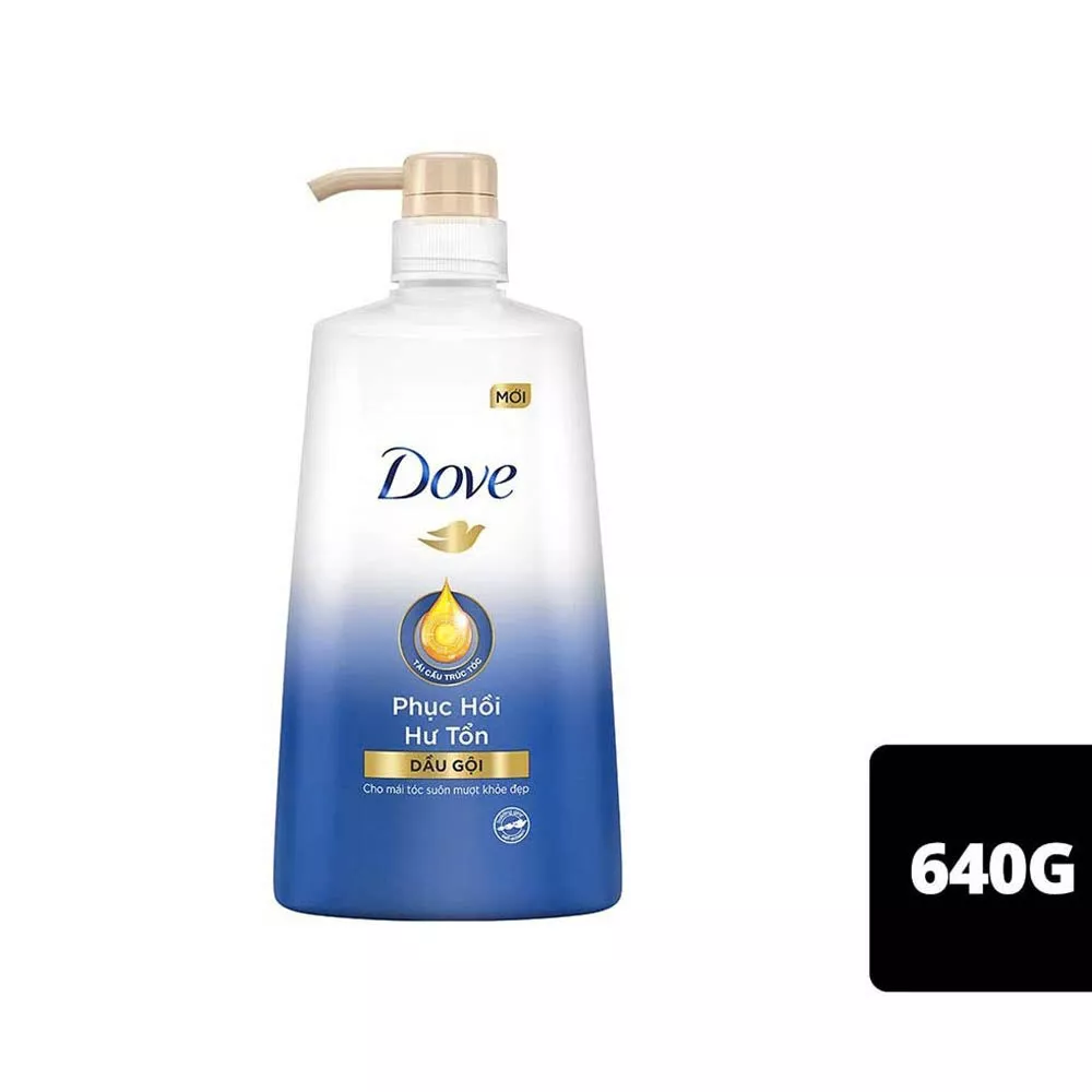 Dầu Gội Dove Phục Hồi Hư Tổn Chai 640g