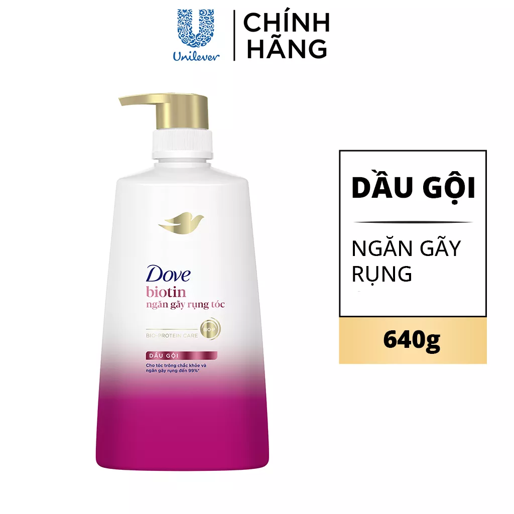Dầu Gội Ngăn Gãy Rụng Tóc Dove Chai 640g