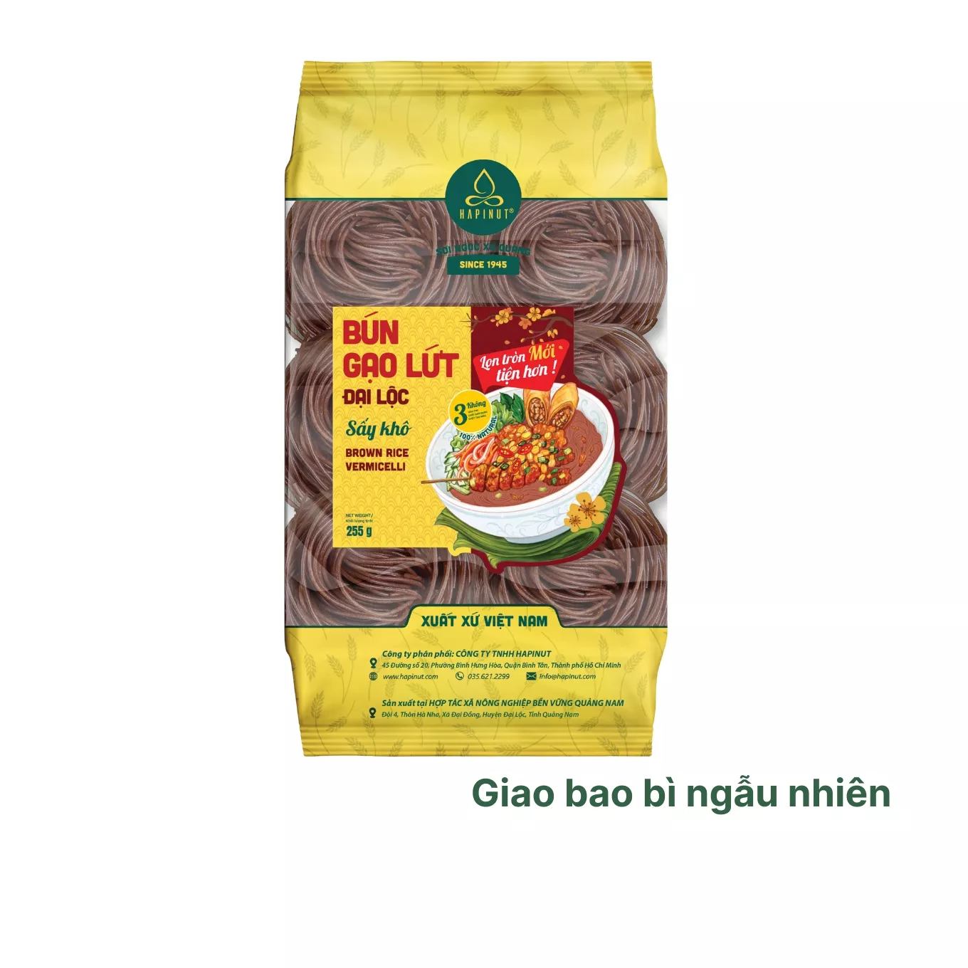 Bún lứt Đại Lộc Hapinut gói 255g (1 Gói)