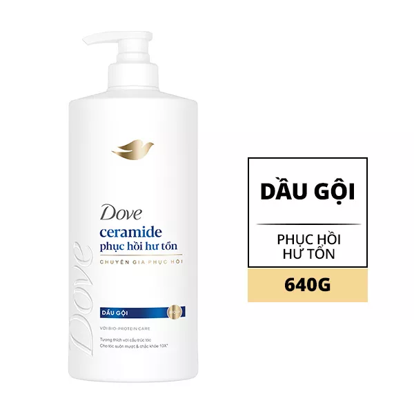Dầu Gội Phục Hồi Hư Tổn Dove Chai 640g