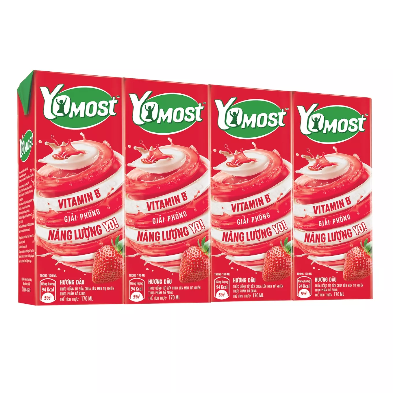 Lốc 4 hộp sữa chua uống Yomost vị dâu 170ml - Chuỗi siêu thị thực phẩm ...