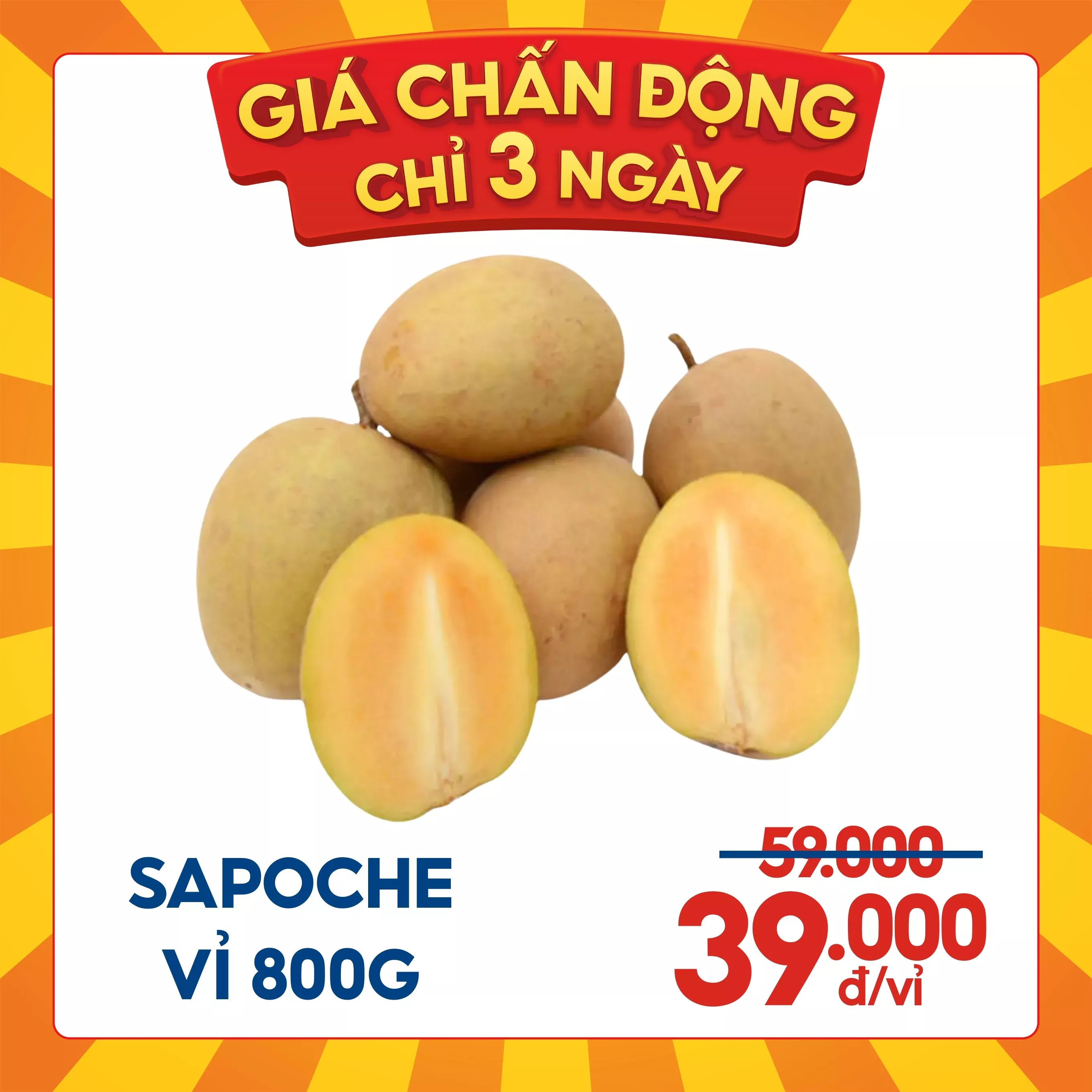 Sapoche vỉ 800g up (1 Vỉ)