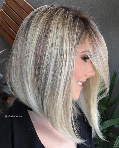 A Line Blonde Hairstyles