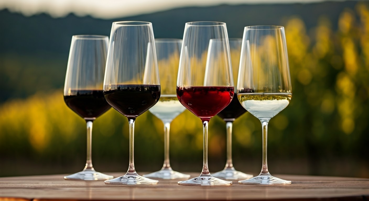 wine glasses