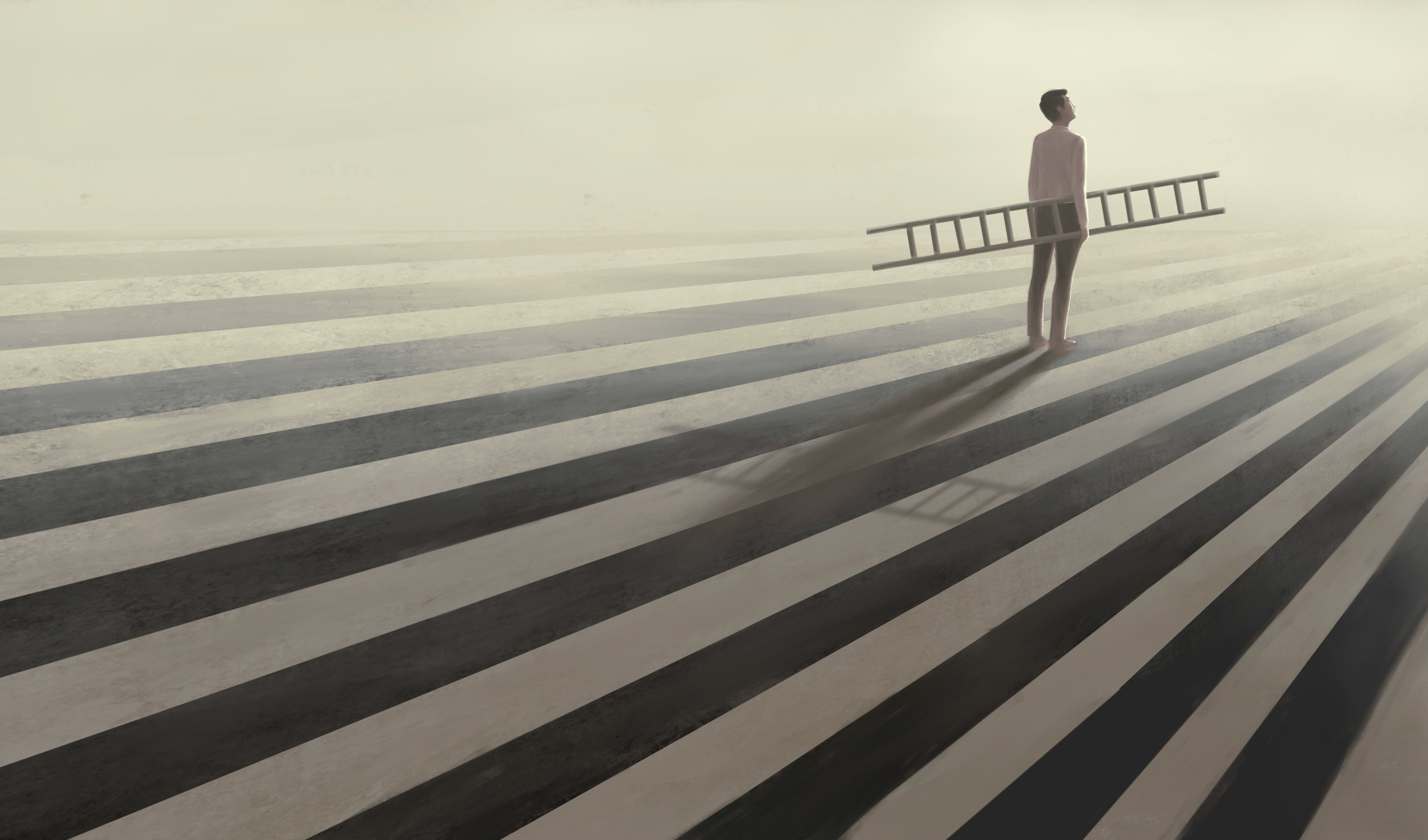 Person looking across a lake, illustrating hopes and dreams