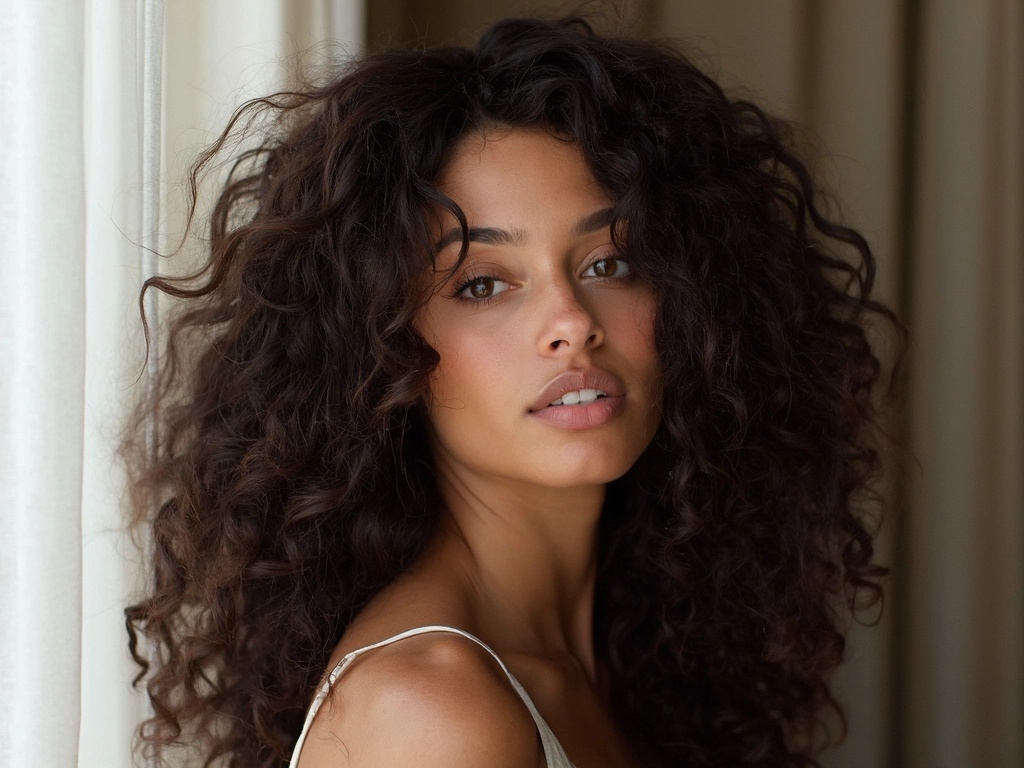 Sincerely4u African-American woman wearing long deep curly hair for a bold, natural style.