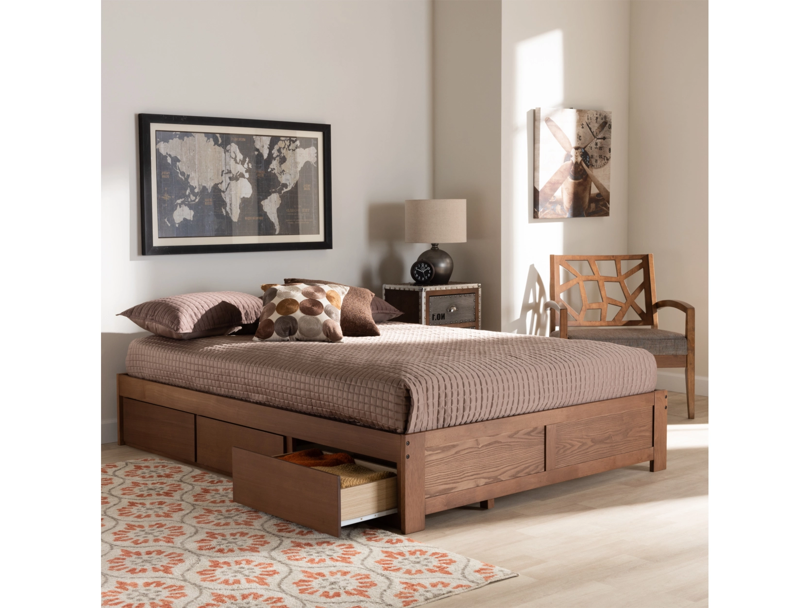 Wren 3-Drawer Platform Storage Bed Frame by Ashley Furniture