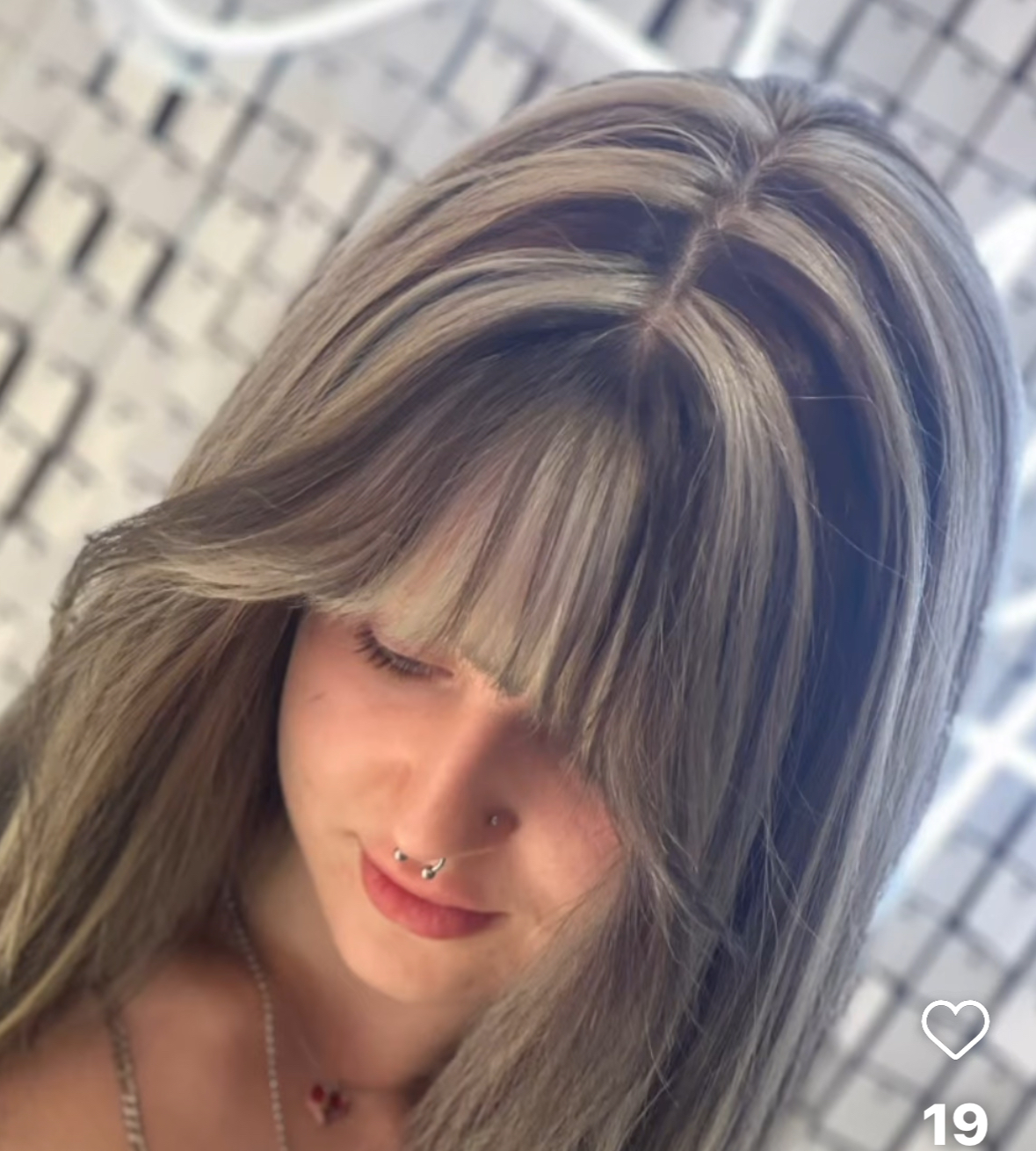 The Rachel Haircut with bangs