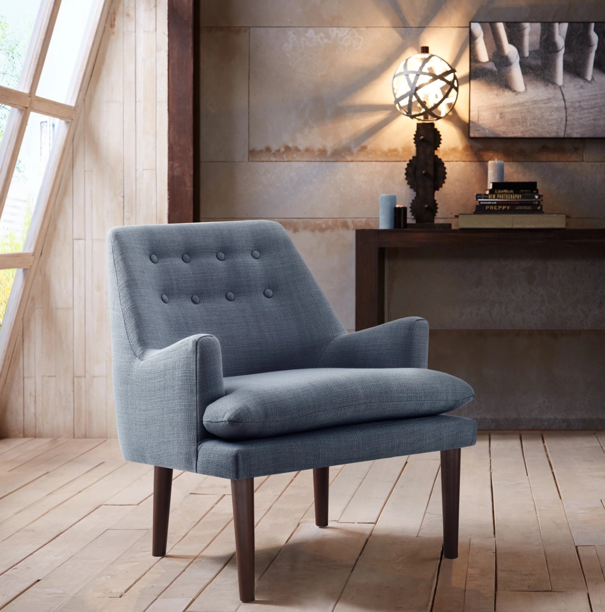 Faith Mid-Century Accent Chair