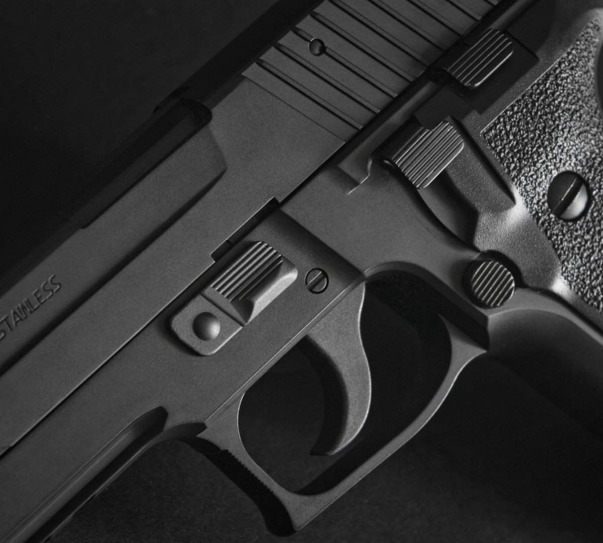 close up of firearm