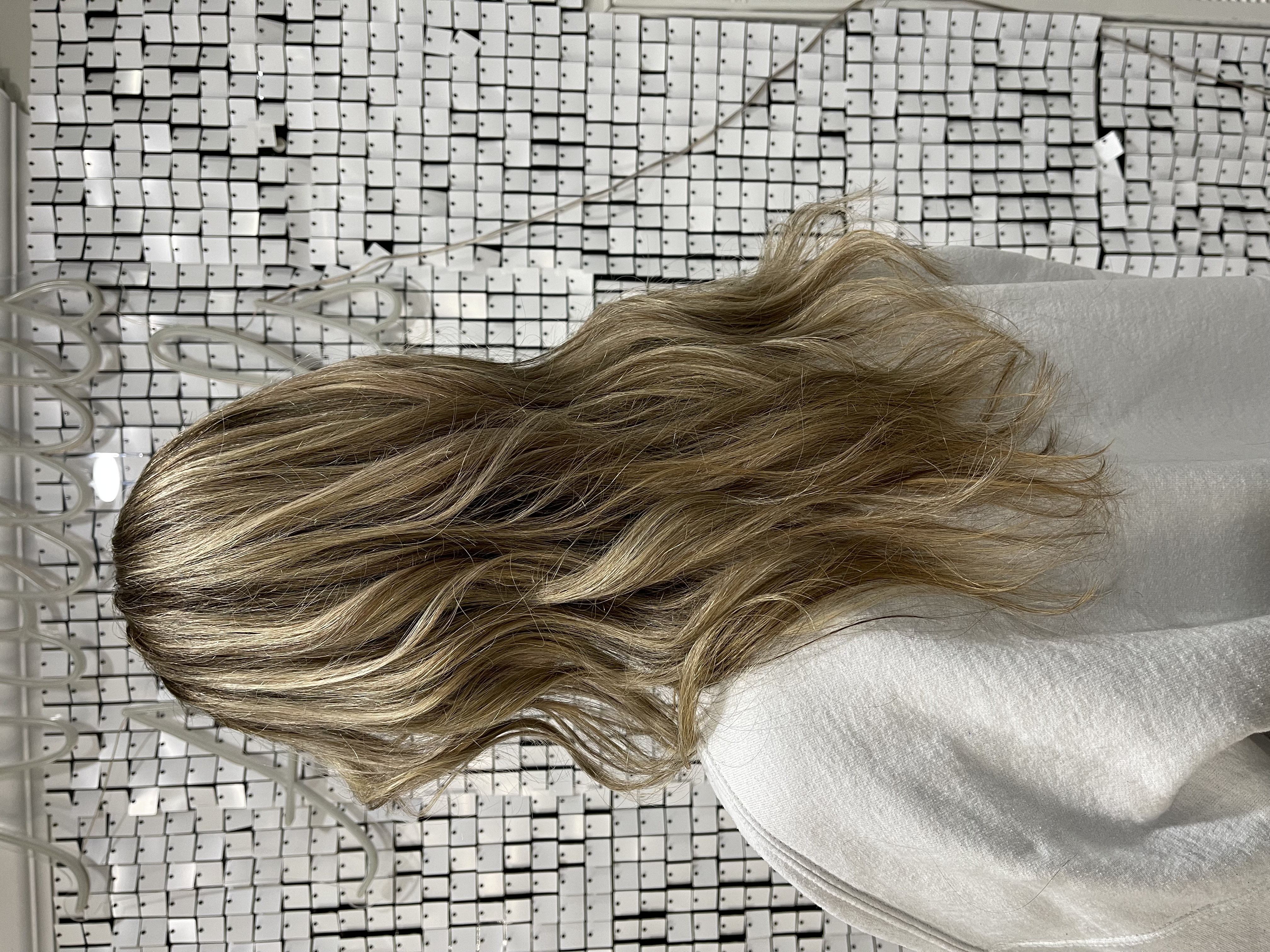 Natural looking human hair wig