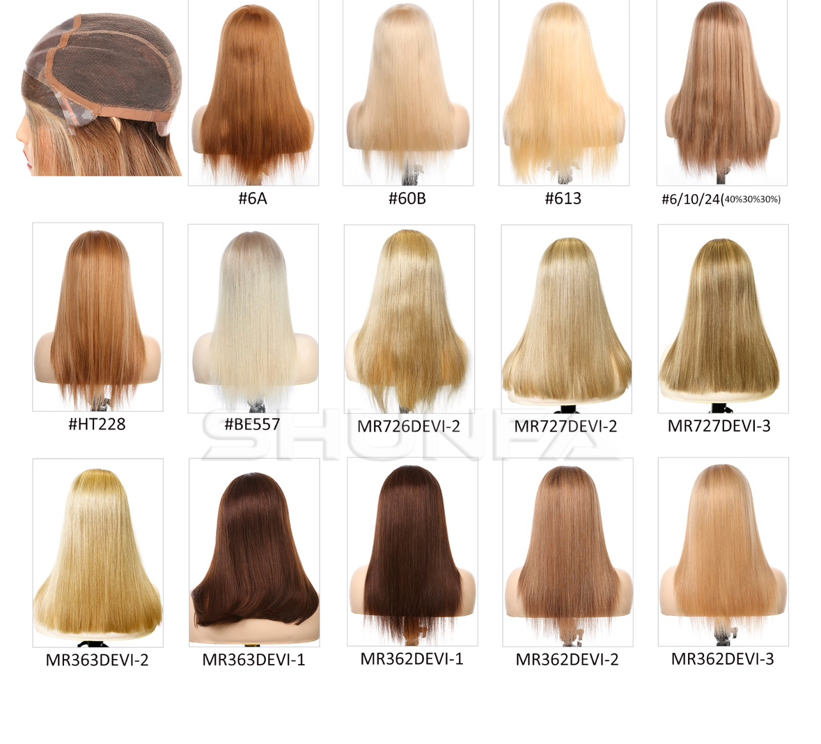 Different types of wigs for install Boston