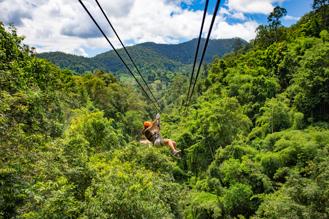 Ziplining