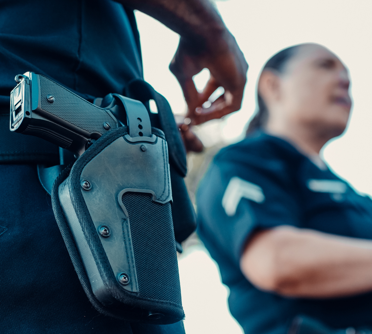 firearm in an outside the waistband holster