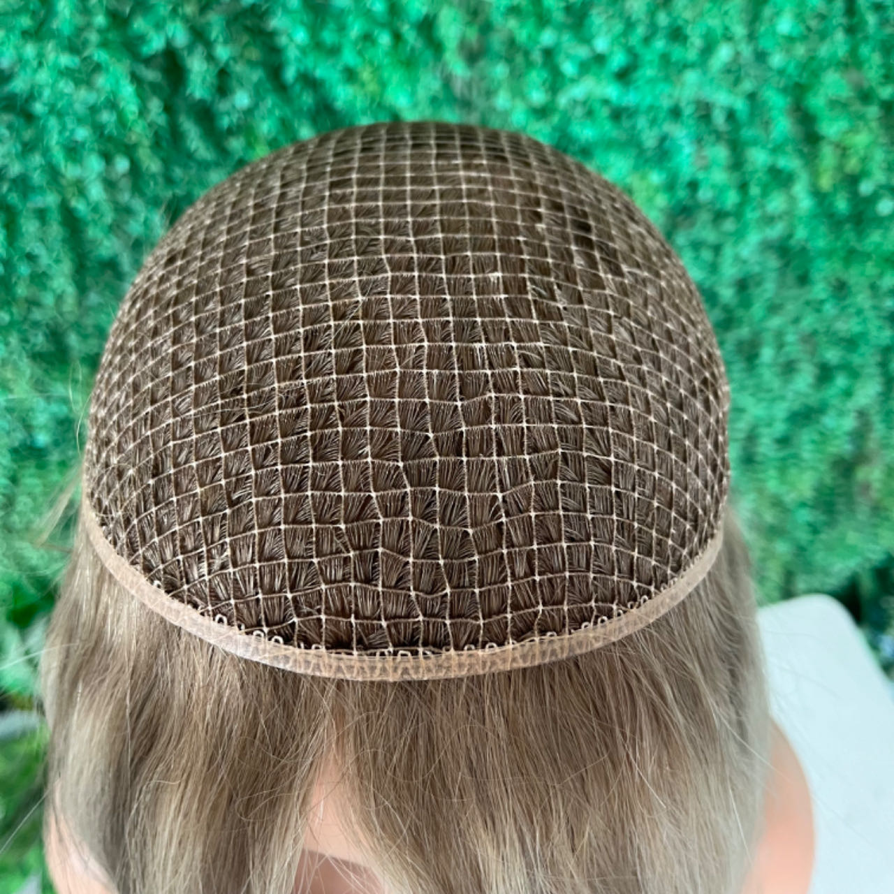 a full lace hair integration hair topper