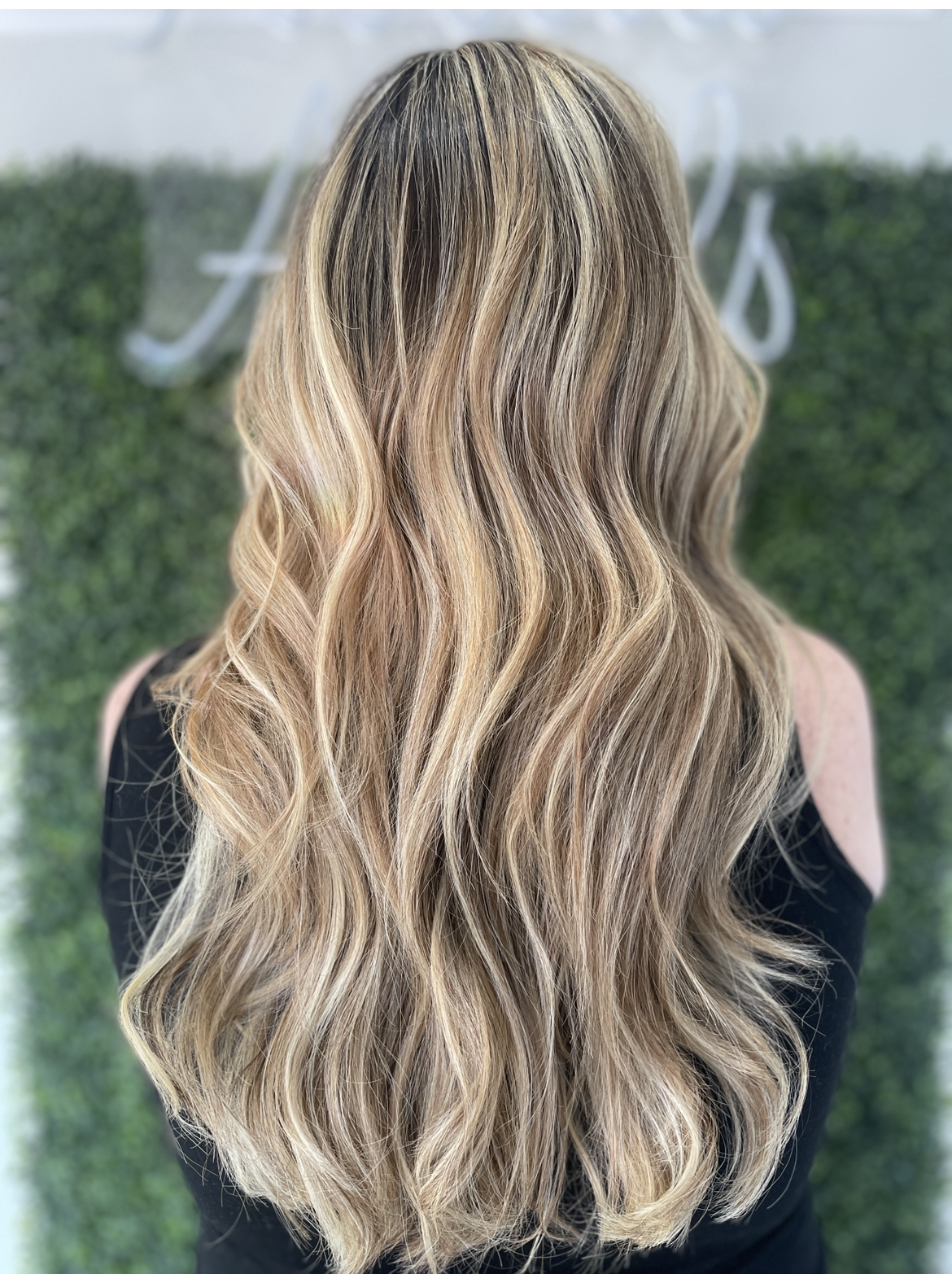 Reverse Balayage to add lowlights to blonde hair