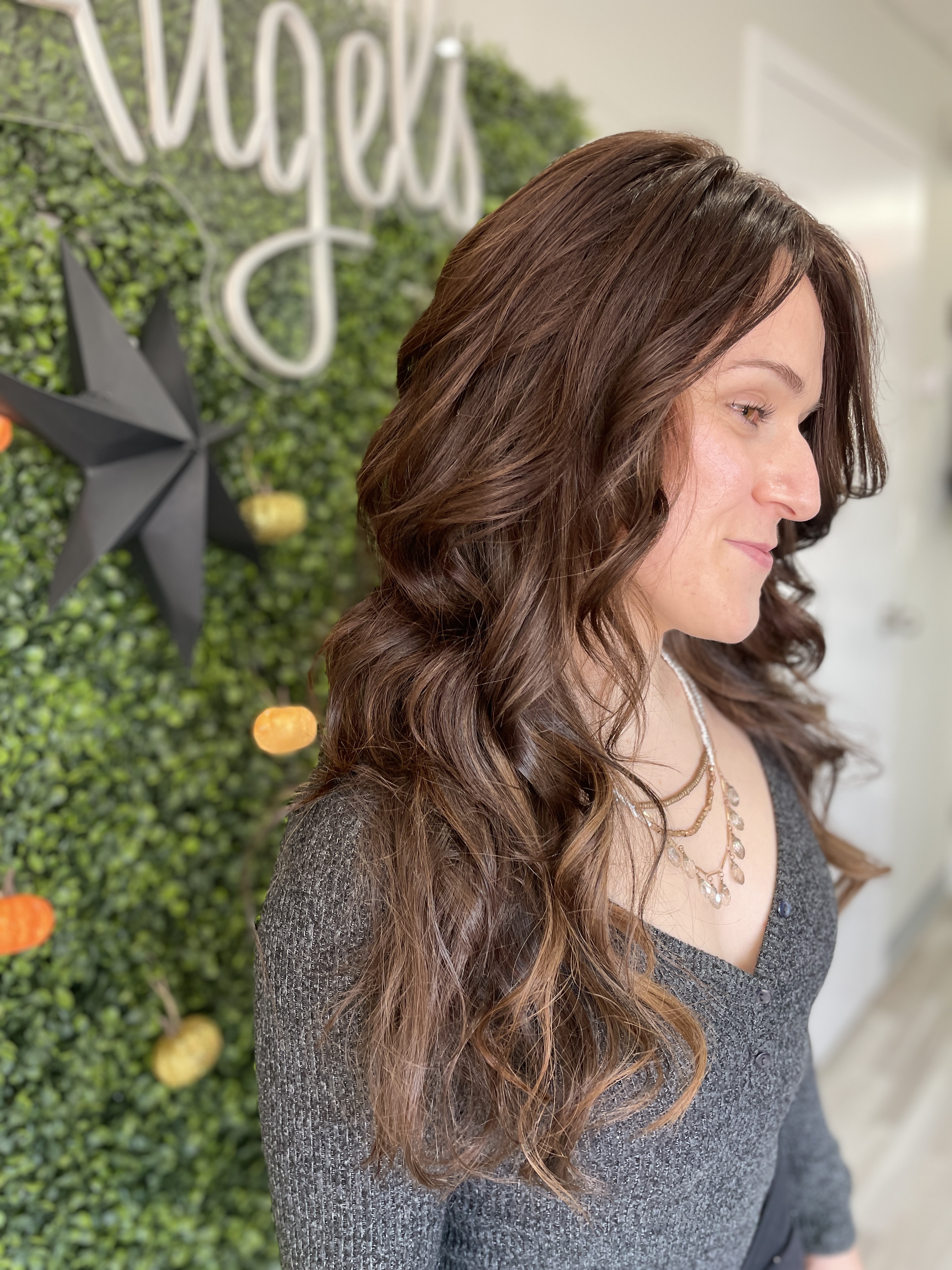 a woman wearing a hairline band for frontal hair loss