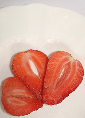 Image showing sliced strawberry