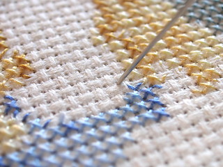 Image showing cross stitch detail