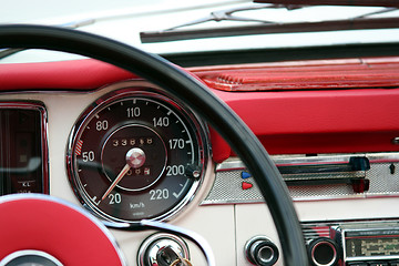 Image showing Vintage automobile detail