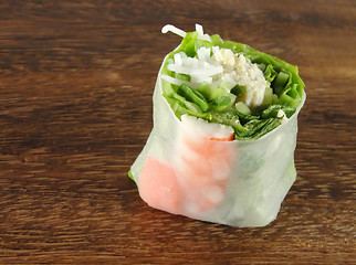 Image showing Vegetables roll