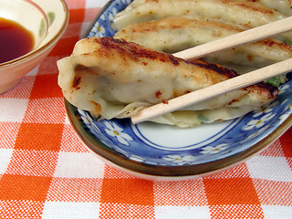 Image showing Gyoza-close-up