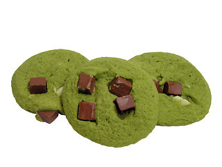 Image showing Green biscuits