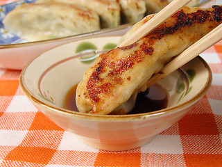 Image showing Gyoza-close-up 2