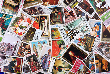 Image showing Stamps of the world