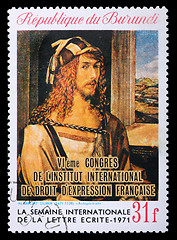 Image showing Postage stamp with Albrecht Durer self-portrait