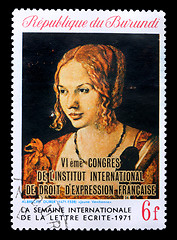 Image showing Stamp with painting by Albrecht Durer