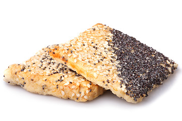 Image showing Cookies with sesame and poppyseed 