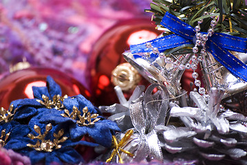 Image showing Christmas and New Year decorations 