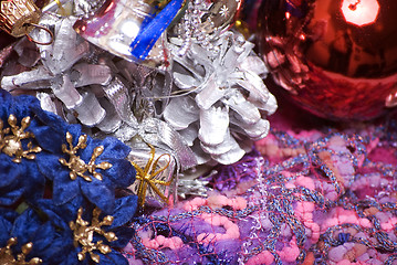 Image showing Christmas and New Year decorations  