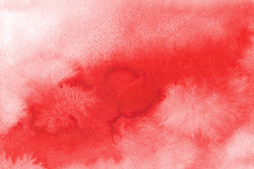 Image showing Red aquarelle