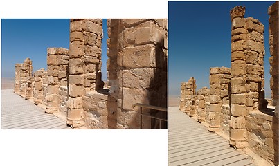 Image showing Ruins of ancient colonnade