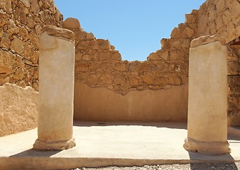 Image showing Ruins of ancient colonnade 