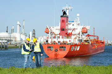 Image showing Harbor Workers