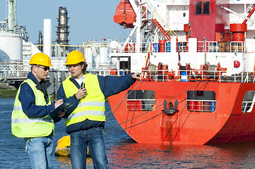 Image showing Dock workers